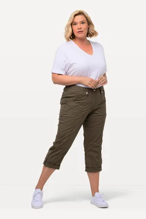 Ulla Popken Große Größen 7/8-Cargohose, Damen, , Größe: 42, Baumwolle