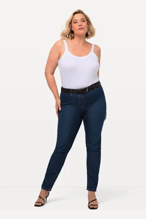 Ulla Popken Große Größen Jeggings Denim, Damen, , Größe: 42, Baumwolle/Polyester