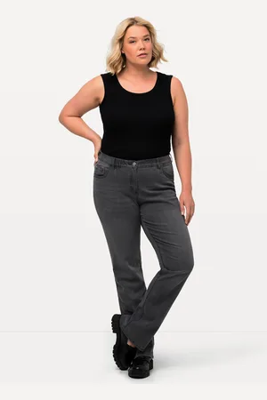 Ulla Popken Große Größen Jeans Marie, Damen, , Größe: 42, Baumwolle/Polyester/Viskose