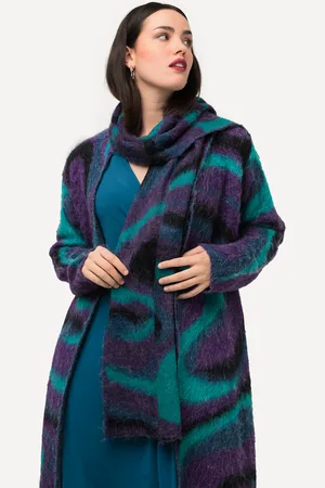 Ulla Popken Große Größen Strickschal, Damen, , Größe: One Size, Synthetische Fasern/Polyester