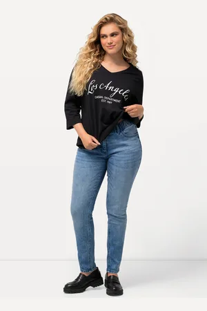 Ulla Popken Große Größen Jeans Sarah, Damen, , Größe: 42, Baumwolle