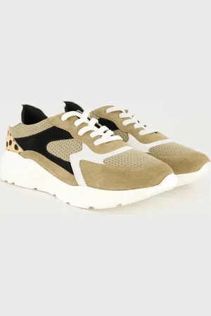 Ulla Popken Leder-Sneaker, Damen, , Größe: 38, Leder/Synthetische Fasern