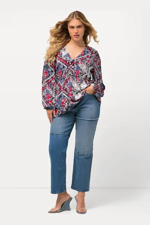 Ulla Popken Große Größen Jeans Mandy, Damen, , Größe: 42, Baumwolle