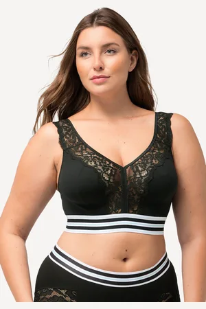 Ulla Popken Große Größen Minimizer-Bralette, Damen, , Größe: 105D, Synthetische Fasern/Elasthan
