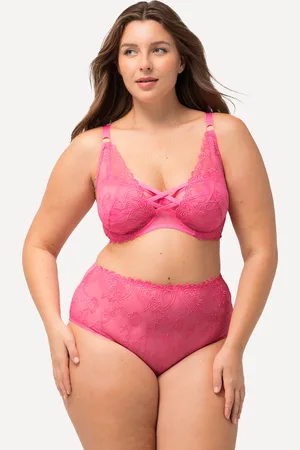Ulla Popken Große Größen High Apex Bügel-BH, Damen, , Größe: 100C, Synthetische Fasern/Polyester/Elasthan