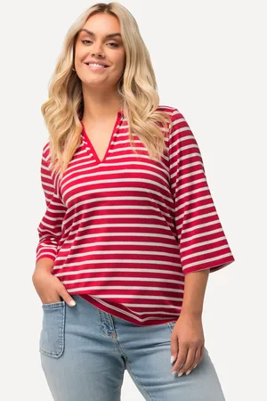 Ulla Popken Große Größen Poloshirt, Damen, , Größe: 42/44, Baumwolle
