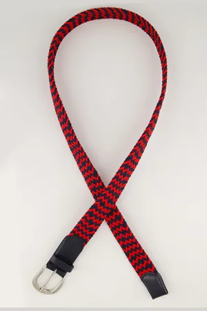 Ulla Popken Große Größen Flechtgürtel, Damen, , Größe: 95, Polyester/Leder