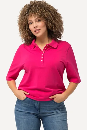 Ulla Popken Große Größen Poloshirt, Damen, , Größe: 42/44, Baumwolle
