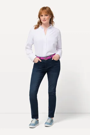 Ulla Popken Große Größen Skinny-Jeans Sarah, Damen, , Größe: 42, Baumwolle/Polyester/Viskose