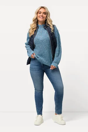 Ulla Popken Große Größen Jeans Sarah, Damen, , Größe: 42, Baumwolle/Polyester