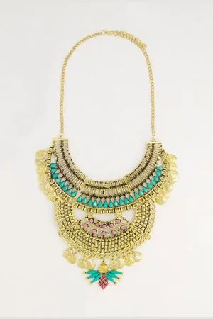 Ulla Popken Große Größen Statement-Kette, Damen, , Größe: One Size, Zink/Sonstige