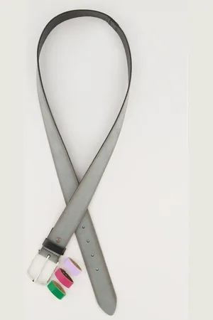 Ulla Popken Große Größen Ledergürtel, Damen, , Größe: 95, Leder