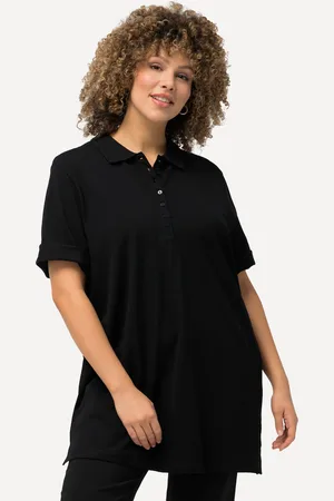 Ulla Popken Große Größen Poloshirt, Damen, , Größe: 46/48, Baumwolle
