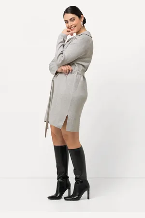 Ulla Popken Große Größen Strickkleid, Damen, , Größe: 42/44, Viskose/Baumwolle