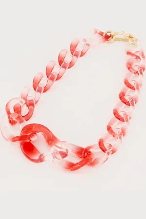 Ulla Popken Große Größen Statement-Kette, Damen, , Größe: One Size, Kunststoff/Zink