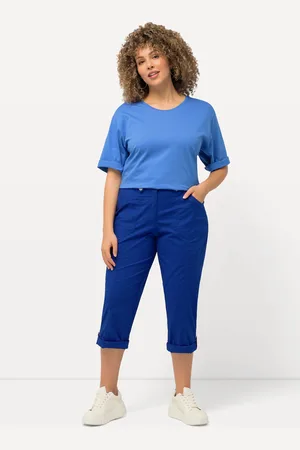 Ulla Popken Große Größen 7/8-Cargohose, Damen, , Größe: 48, Baumwolle