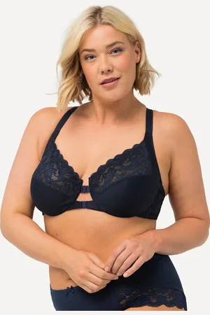 Ulla Popken Große Größen Bügel-BH, Damen, , Größe: 100C, Synthetische Fasern/Polyester/Elasthan