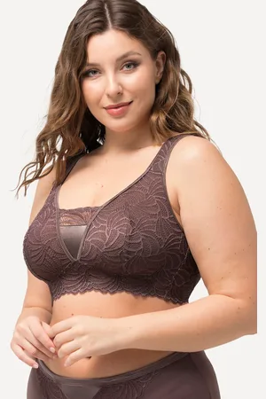 Ulla Popken Große Größen Bralette, Damen, , Größe: 100C, Synthetische Fasern/Elasthan