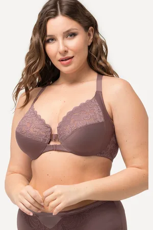 Ulla Popken Große Größen Bügel-BH, Damen, , Größe: 100C, Synthetische Fasern/Polyester/Elasthan