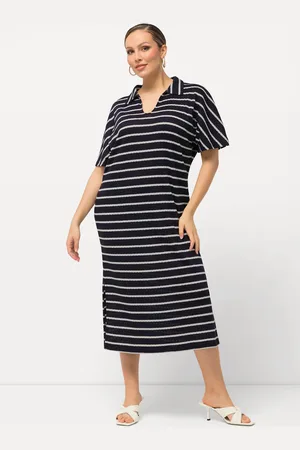 Ulla Popken Große Größen Strick-Midikleid, Damen, , Größe: 42/44, Polyester