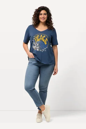 Ulla Popken Große Größen Jeans Sarah, Damen, , Größe: 42, Baumwolle/Polyester