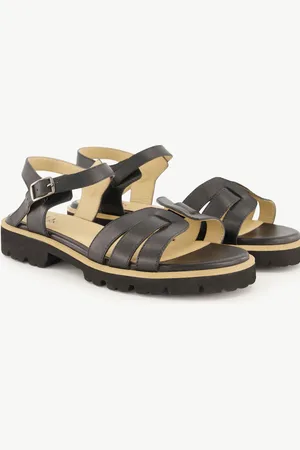Ulla Popken Leder-Sandaletten, Damen, , Größe: 38, Leder