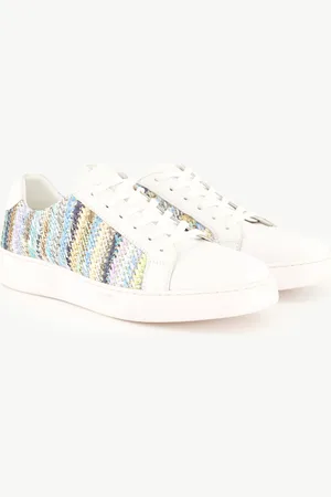 Ulla Popken Raffia-Sneaker, Damen, , Größe: 41, Leder