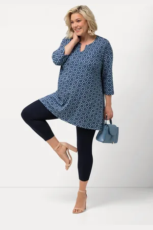 Ulla Popken Große Größen 7/8-Leggings, Damen, , Größe: 42/44, Baumwolle