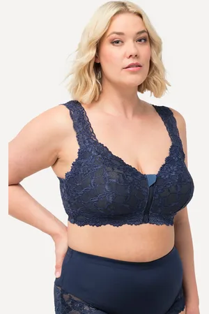 Ulla Popken Große Größen Bralette, Damen, , Größe: 100B, Baumwolle/Synthetische Fasern/Elasthan
