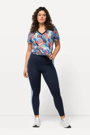 Ulla Popken Große Größen Sport-Leggings, Damen, , Größe: 42/44, Synthetische Fasern/Elasthan