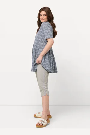 Ulla Popken Große Größen Capri-Leggings, Damen, , Größe: 46/48, Baumwolle