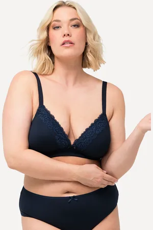 Ulla Popken Große Größen BH, Damen, , Größe: 100B, Synthetische Fasern/Baumwolle/Elasthan