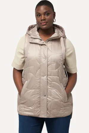 Ulla Popken Große Größen Steppweste, Damen, , Größe: 42/44, Polyester/Synthetische Fasern