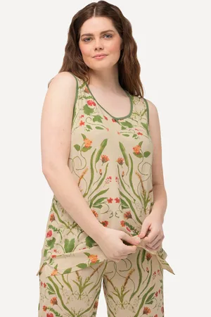Ulla Popken Große Größen Pyjamatop, Damen, , Größe: 42/44, Baumwolle