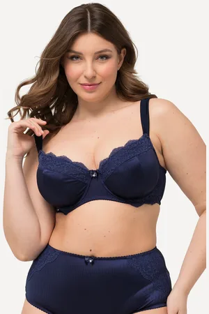 Ulla Popken Große Größen Bügel-BH, Damen, , Größe: 100C, Polyester/Synthetische Fasern/Elasthan