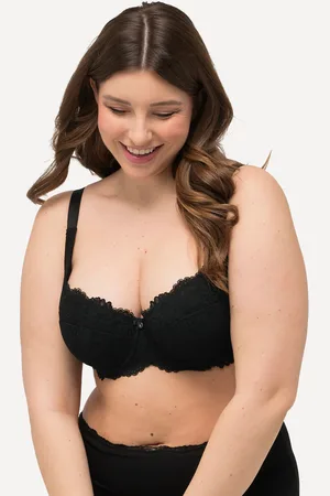 Ulla Popken Große Größen Bügel-BH, Damen, , Größe: 100B, Synthetische Fasern/Elasthan