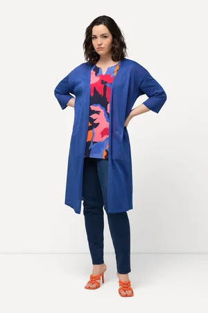 Ulla Popken Große Größen Strickjacke, Damen, , Größe: 42/44, Viskose/Synthetische Fasern