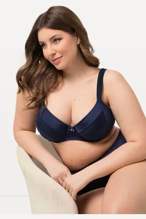 Ulla Popken Große Größen Bügel-BH, Damen, , Größe: 85B, Polyester/Synthetische Fasern/Elasthan