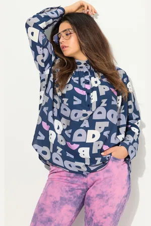Ulla Popken Große Größen Bluse, Damen, , Größe: 42/44, Viskose/Synthetische Fasern