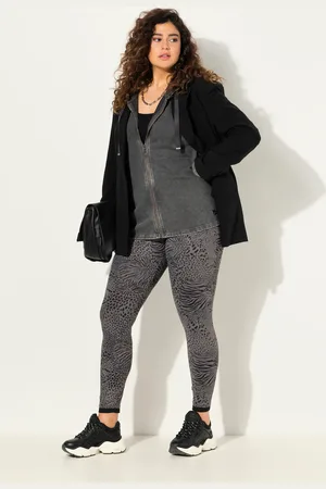 Ulla Popken Große Größen Leggings, Damen, , Größe: 46/48, Polyester/Elasthan