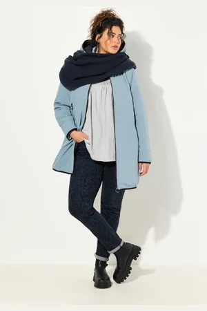 Ulla Popken Große Größen HYPRAR Wende-Steppjacke, Damen, , Größe: 42/44, Synthetische Fasern/Polyester/Elasthan