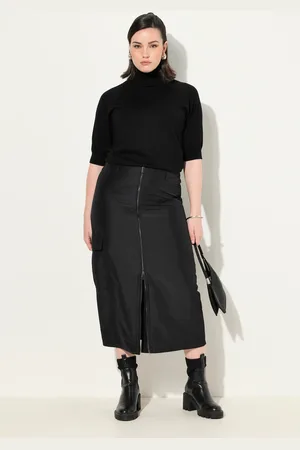 Ulla Popken Große Größen Maxirock, Damen, , Größe: 44, Polyester