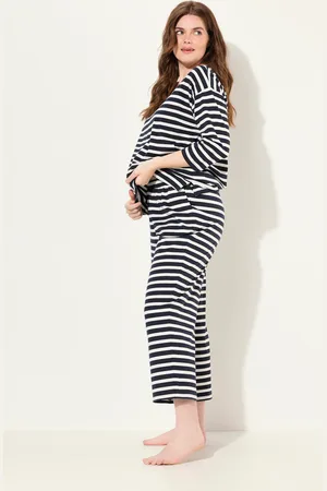 Ulla Popken Große Größen Pyjama-Shirt, Damen, , Größe: 42/44, Baumwolle