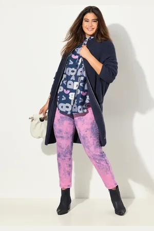 Ulla Popken Große Größen Long-Strickjacke, Damen, , Größe: 42/44, Synthetische Fasern