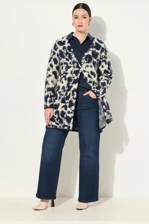 Ulla Popken Große Größen Strickjacke, Damen, , Größe: 42/44, Synthetische Fasern/Polyester