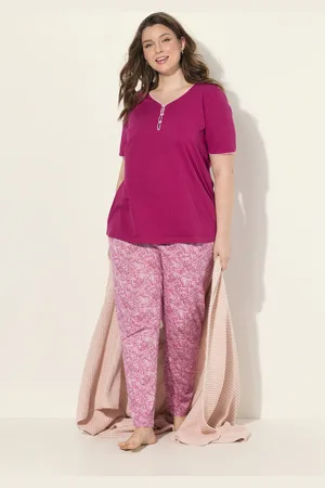 Ulla Popken Große Größen Pyjama, Damen, , Größe: 42/44, Baumwolle