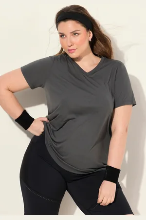 Ulla Popken Große Größen Funktionsshirt, Damen, , Größe: 42/44, Polyester/Viskose