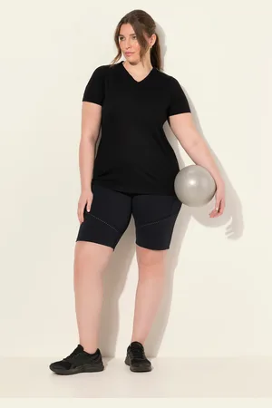 Ulla Popken Große Größen Leggings-Shorts, Damen, , Größe: 42/44, Polyester/Elasthan