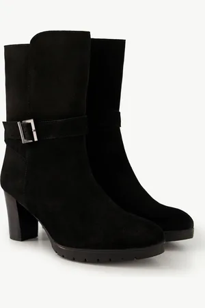 Ulla Popken Leder-Stiefeletten, Damen, , Größe: 38, Sonstige/Leder