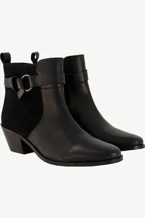 Ulla Popken Leder-Stiefeletten, Damen, , Größe: 38, Leder